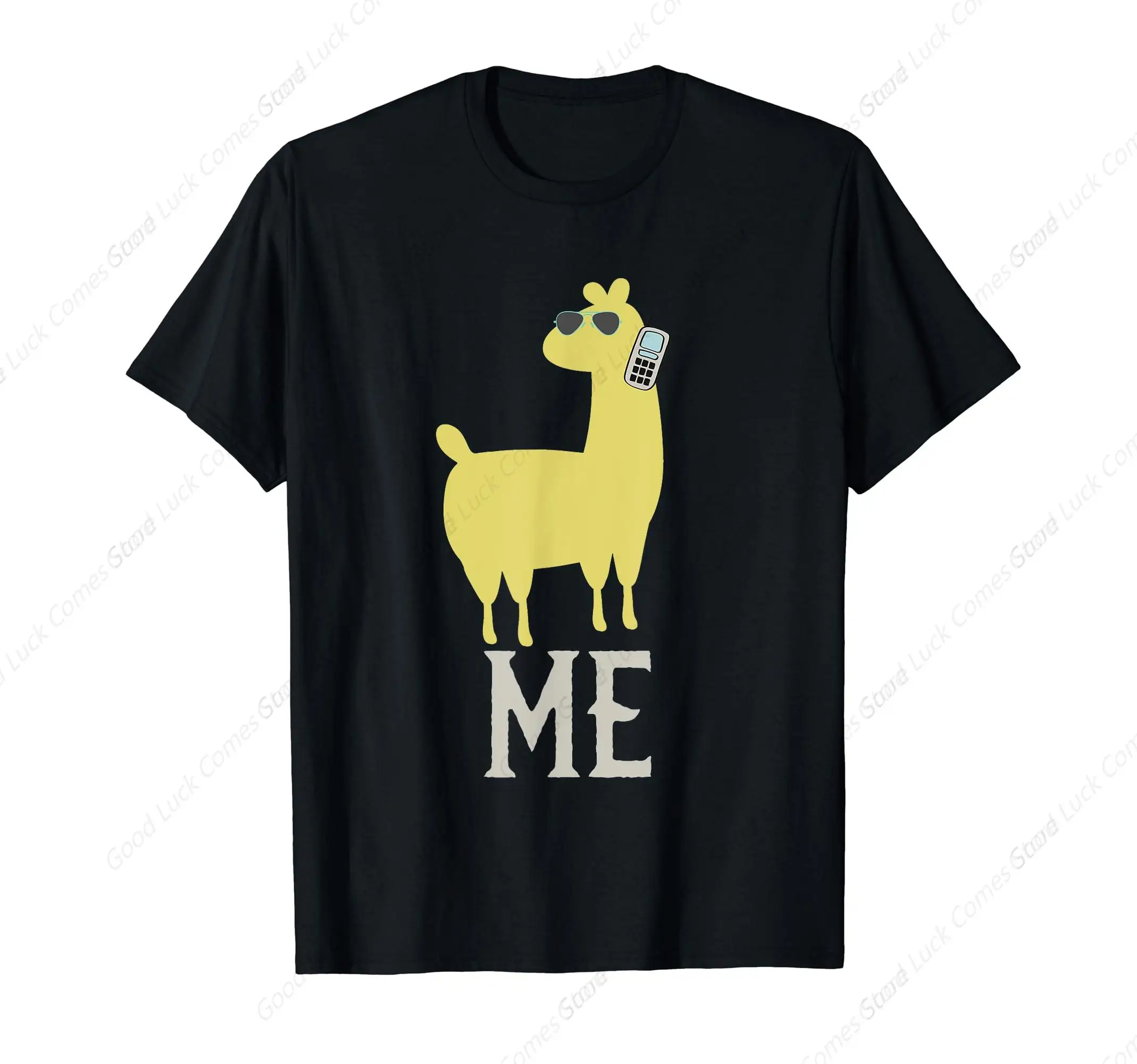 Футболка с забавным Ястребом и воплением на эту вещь забавной ламой