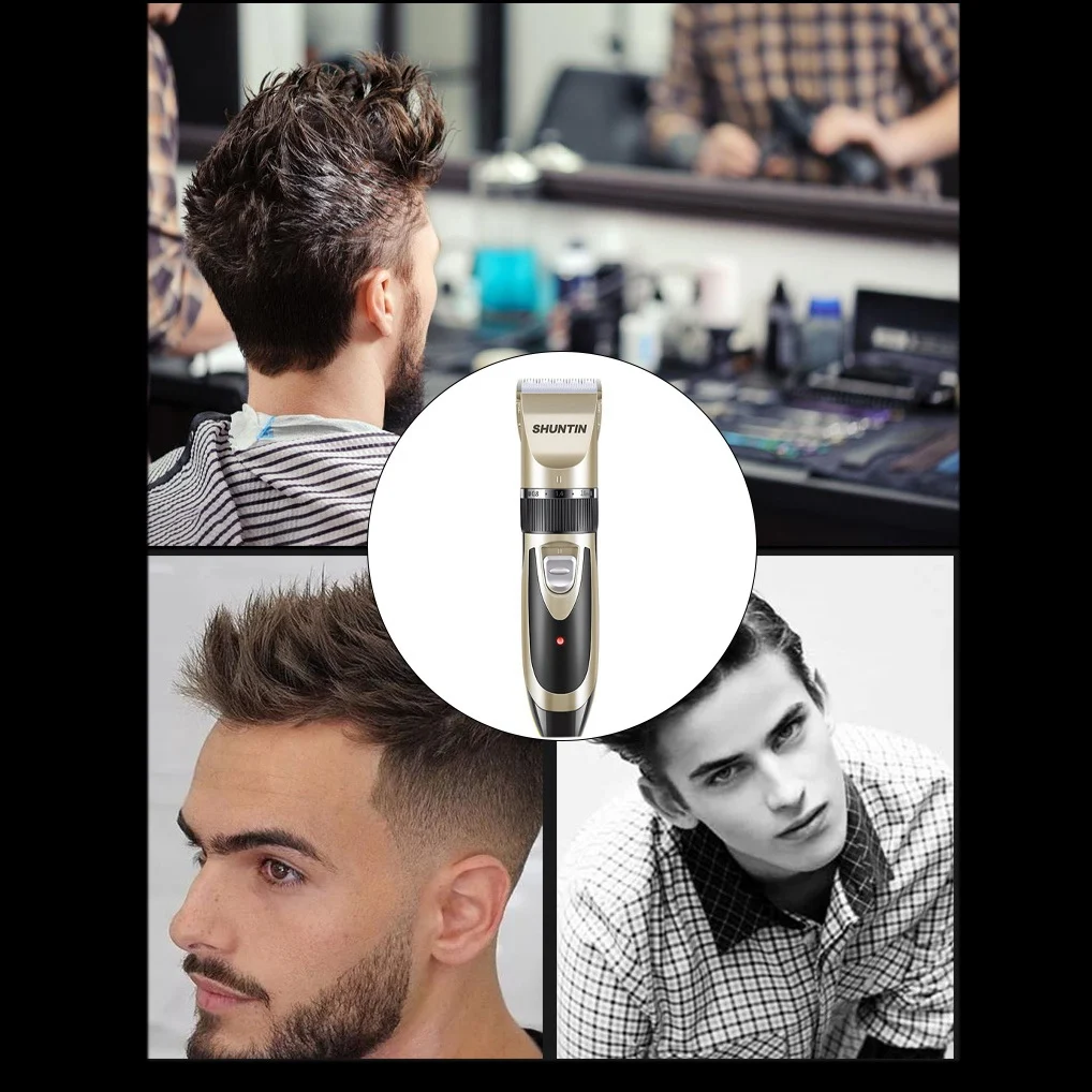 SHUNTIN профессиональные машинки для стрижки волос регулируемые электрические