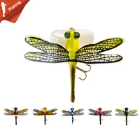 fishing bait lure hook weight 6g length 75mm life like dragonfly floating fly fishing flies hairy hook insect lure