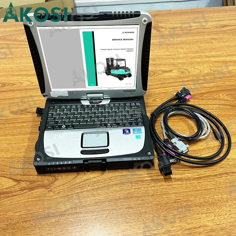 Ноутбук CF19 с диагностикой MITSUBISHI 16A68-00500 кабель для диагностического инструмента