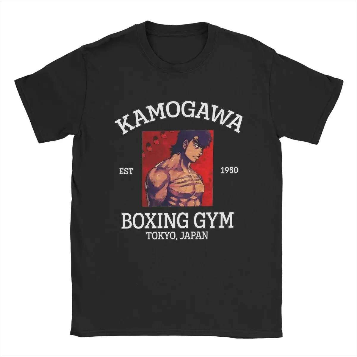 Kamogawa boks Спортивная футболка Takamura Hajime hiçbir Ippo erkek аниме komik тройники ekip boyun pamuk doğum G