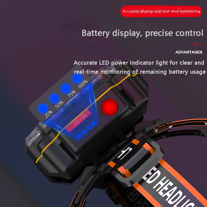 Мотоциклетные фонари восемь ядер мощные фары перезаряжаемые длинный луч