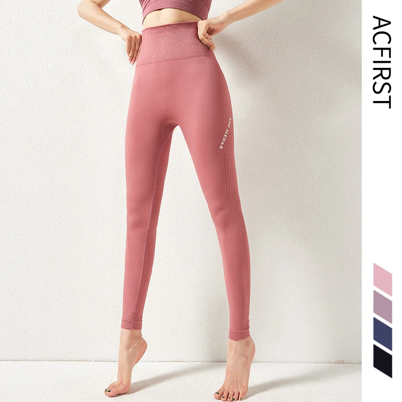 

AcFirst Purple Women Yoga Pants High Waist Seamless Leggings Push Up Leggins Sport Fitness Running Seamless Leggings Gym Bodycon