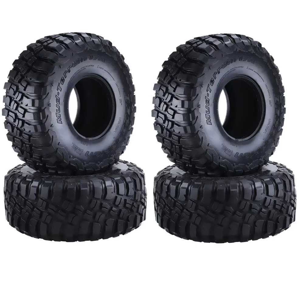 

2PCS/4PCS 120MM 2.2" Rubber Rock Tires For 1:10 RC Crawler Car Axial SCX10 SCX24 90047 94107 94177 D90 D110 TF2 Traxxas TRX-4