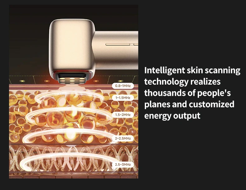 Устройство для ухода за кожей лица EMS + RF ультразвуковое устройство удаления