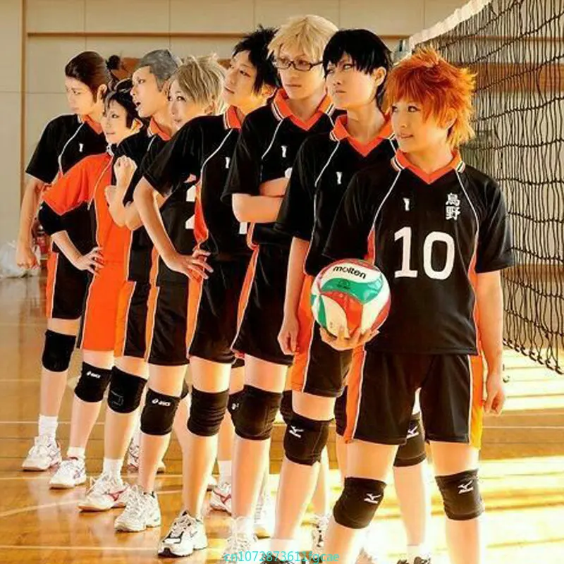 

Haikyuu Karasuno High School Volleyball Club Sportswear Cosplay Costume Hinata Shyouyou Jerseys Uniform Christmas Party Gifts