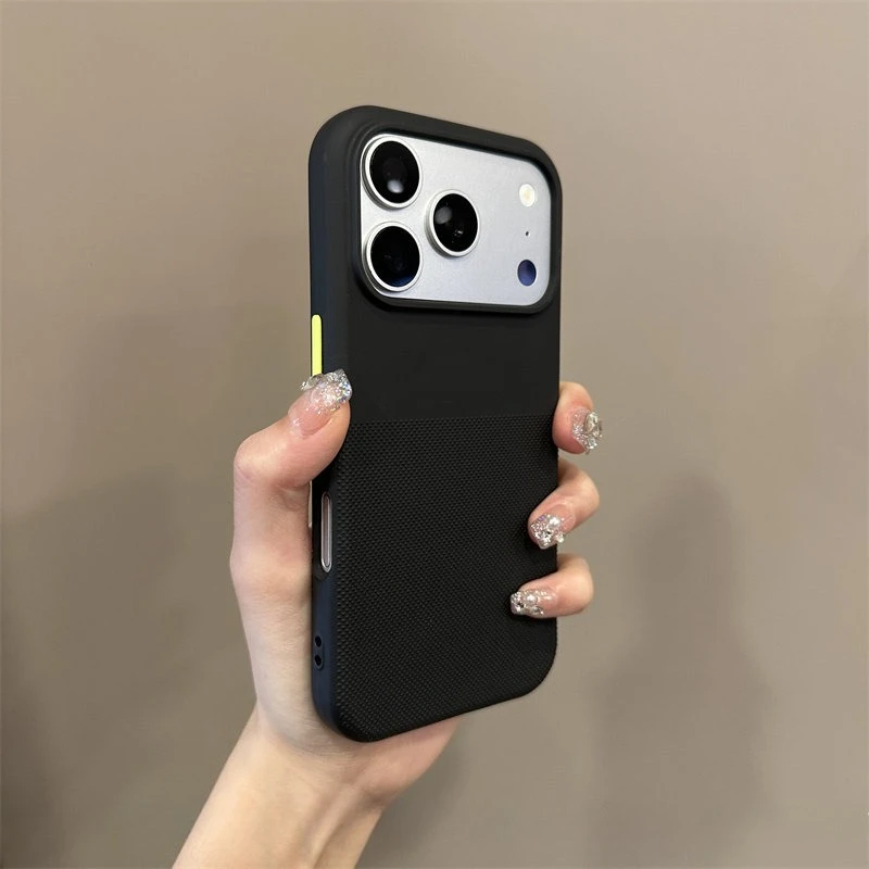 Фото Матовый чехол для iPhone 15 16 17 Pro Max Air с магнитным креплением, приятный на ощупь, оригинальный цвет, защитный фланелевый дизайн на задней крышке (Coque) №3