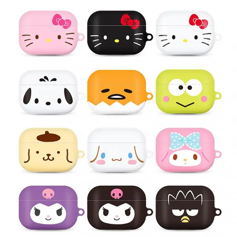 

Sanrio Hellokitty Kawaii Cinnamoroll Suitable for Airpods Pro Anti-Fall Protective Cover Iphone Three-Generation Bluetooth Shell