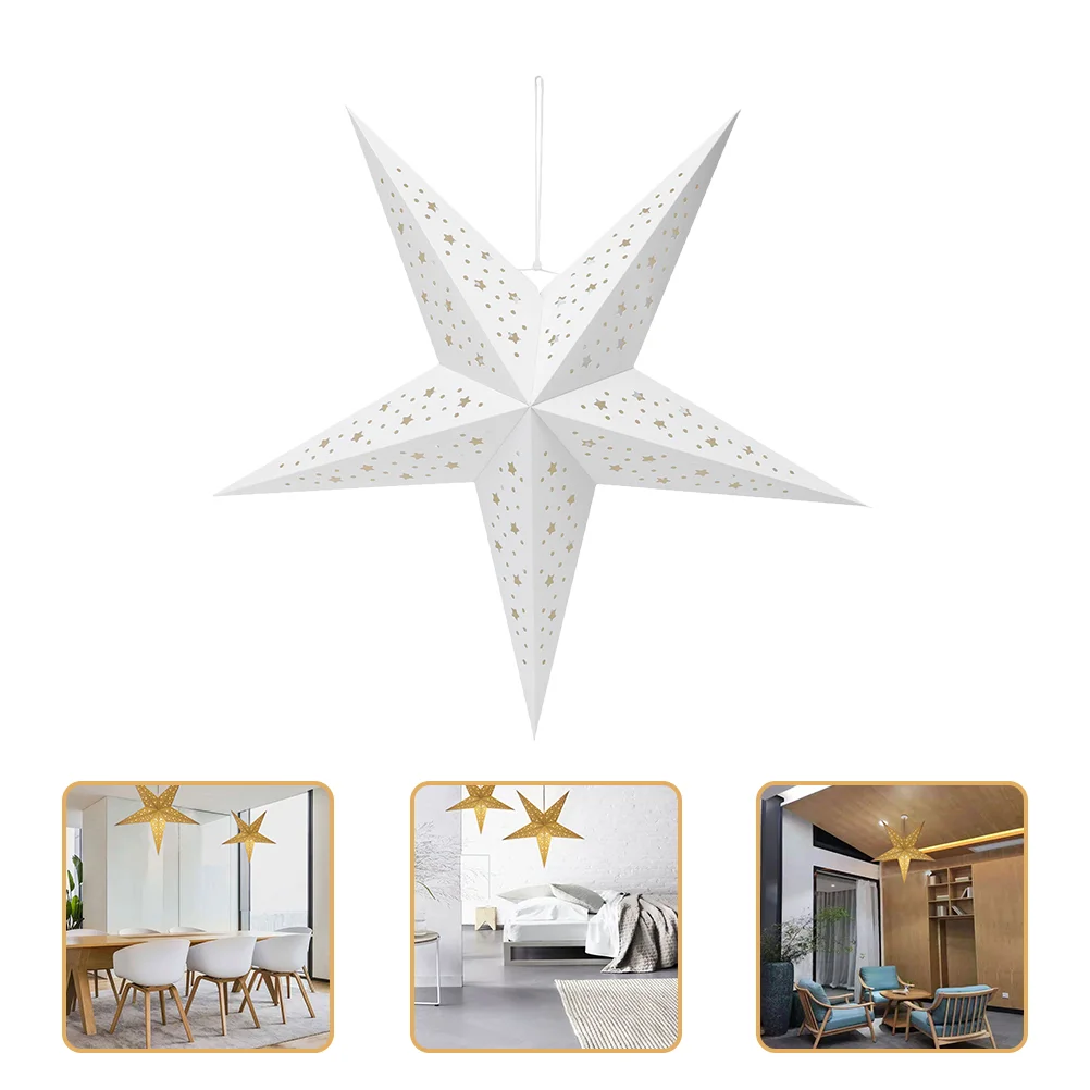 

Star Shade Lamp Hanging Paper Lantern Ornament Treelampshade Wall Moravian Lanterns Holiday Window Light Led