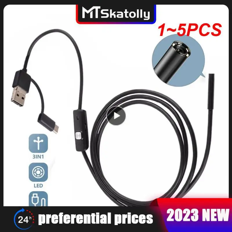 

1-5 шт., USB-эндоскоп 5,5 мм