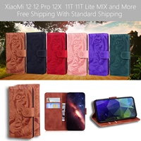 case for xiaomi with men women pu leather back flip cove tiger 5g 4g 12 12t 11t 11 10 10t 9 9t pro lite ultra mi note mix a3