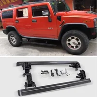 Electric Motor Automatic Switch Closed Running Boards For HUMMER H2 H3 Side Step Bar Pedals Nerf Bars