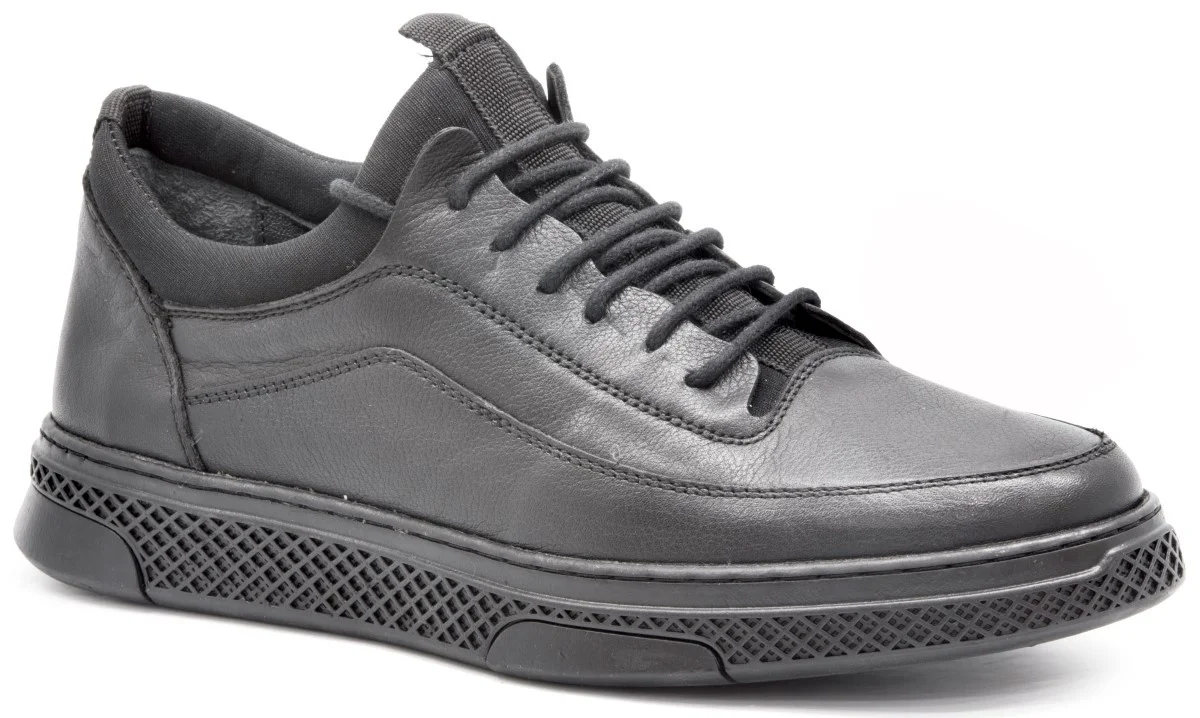 

Gedikpaşalı SCR 22K 2003 Black New Season Men 'S Shoes Daily Casual Use Cow Leather Sneakers Elevator Street Laced