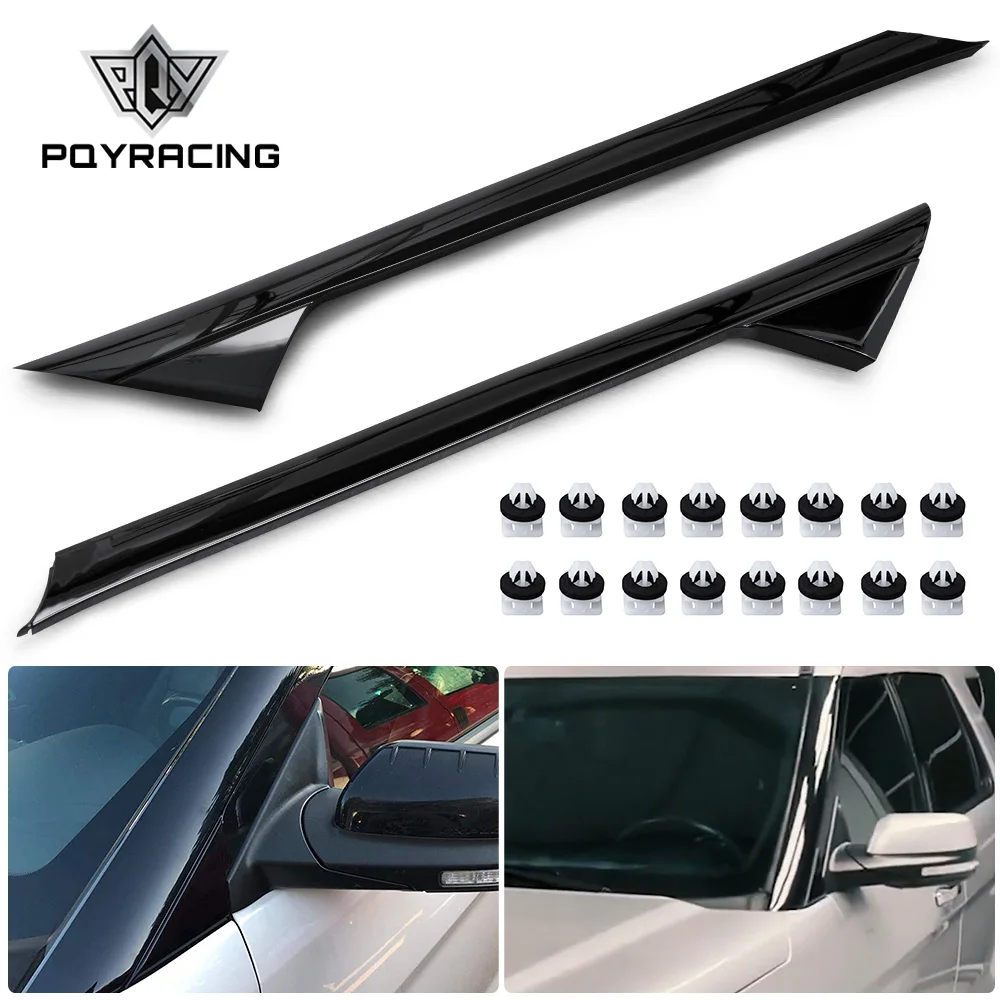 

2PCS Front Left+Right A-Pillar Windshield Outer Trim Molding For Ford Explorer 2011-2019 2.3L / 3.5L BB5Z7803136AB BB5Z7803137AB