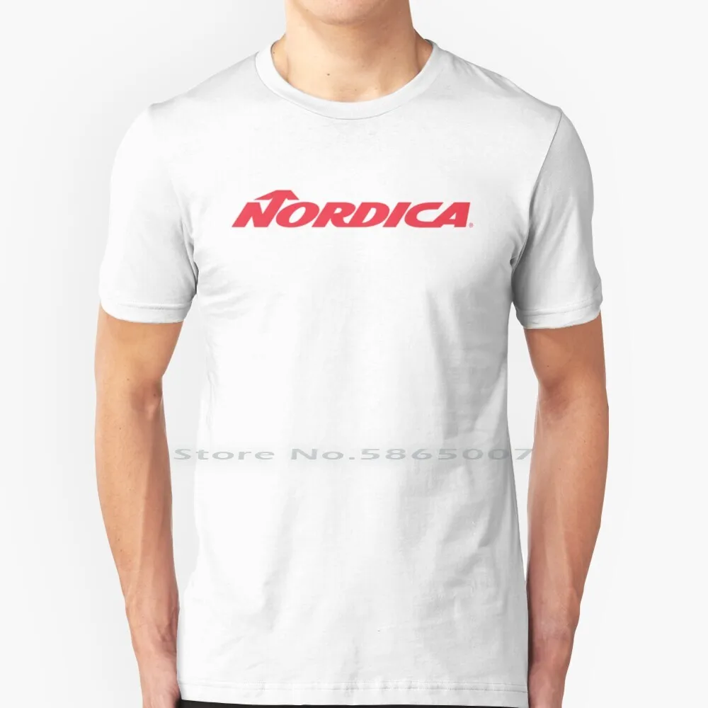 

Лыжи оборудование Футболка 100% хлопок Nordica сноуборд альпийская верхняя одежда Зимние виды спорта логотип большой размер 6xl футболка подарок ...