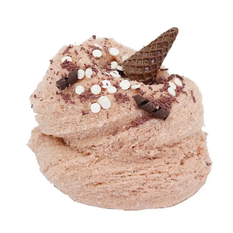 

Diy Soft False Cookies Idea Cake Fluffy Glue For S Additives Clay Supplies Plasticine Chocolate Modelling Toys