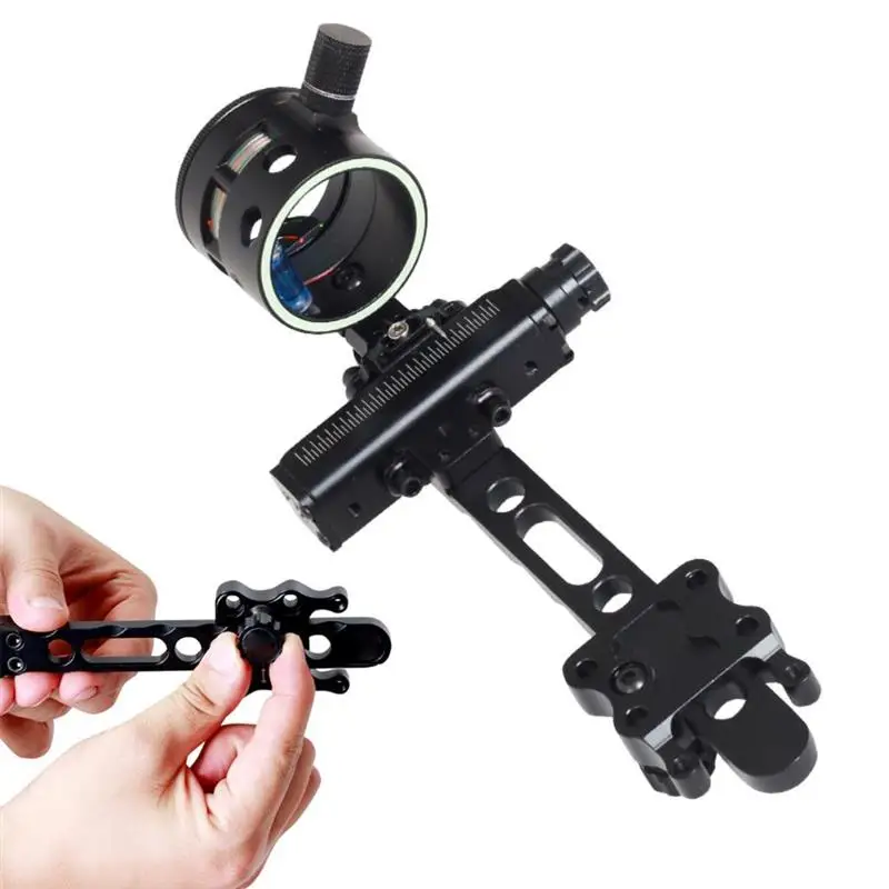 

Archery Compound Shooting Bow Sight Single Pin Optics Adjustable Long Short Rod Tuning Adjust Tool For Recurve Combo Stabilizer