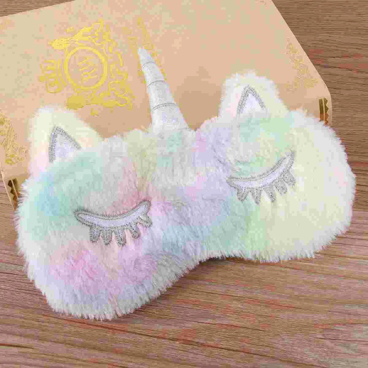 

Eyepatchsleeping Cartoonadjustable Yoga Girl Woman Girls Baby Children Kids Costume Party Airplane Silk Shades Night Cute Animal