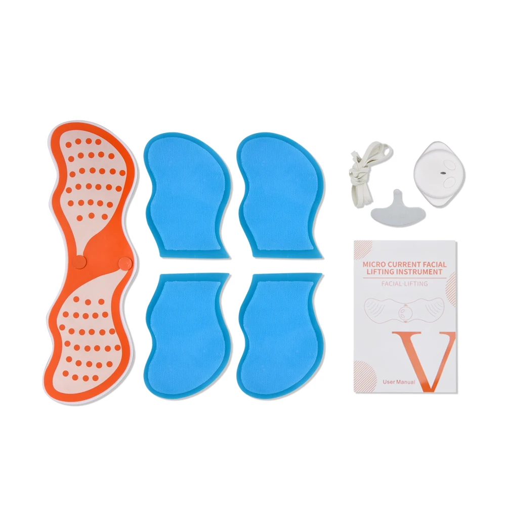 

Facial Slimming Massager Women V Shape Facial Lifting Device Face Lifting Massage with Gel Pads Electrico Muscle Stimulator