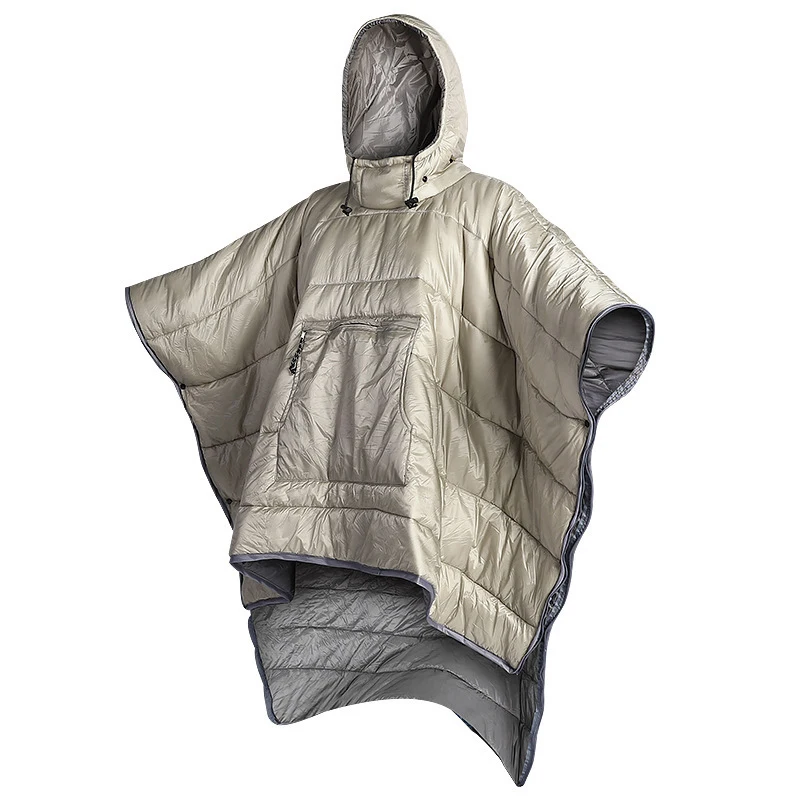 

Lightweight Cloak Sleeping Bag Hooded Poncho Coat for Winter Outdoor Camping Blanket Portable Sleeping Bag