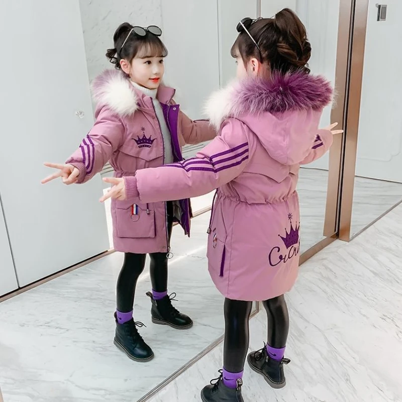 

Пуховик детский зимний с капюшоном, на возраст 10-30 градусов