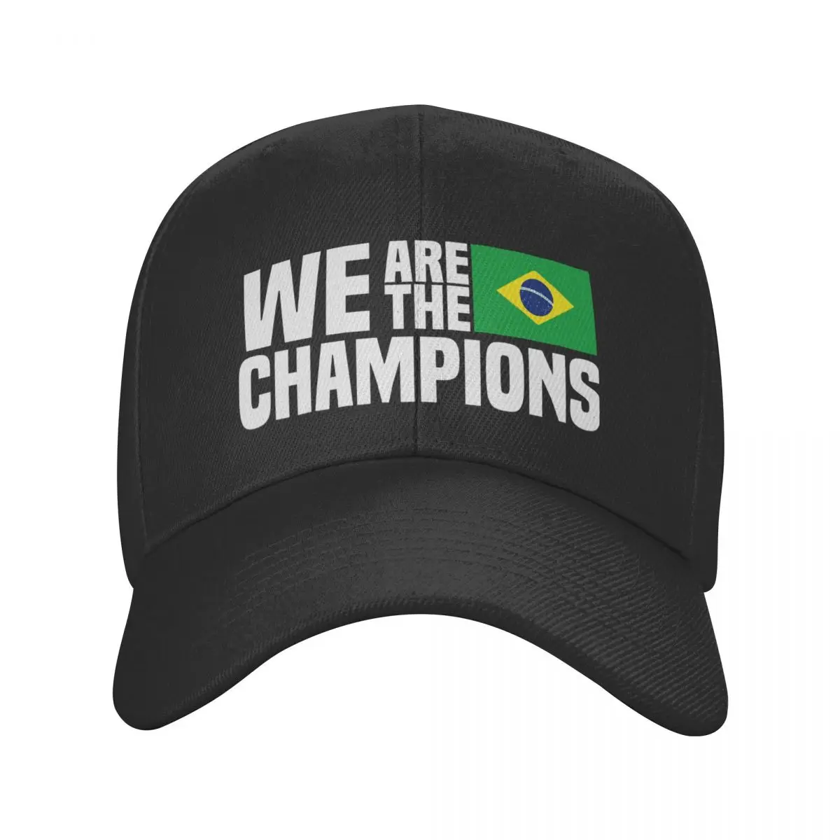 

We Are The Champions Brazil Baseball Cap Hip Hop Women Men's Adjustable Brazilian Flag Dad Hat Autumn Snapback Caps
