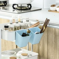 plastic storage basket kitchenware sorting bin vegetable holder desktop organizer household trolley hanging box for home room