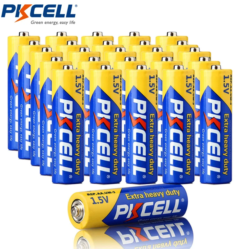 

20 x PKCELL R6P 1,5 V AA R6P UM3 MN1500 E91 батарея, сухая батарея, сверхмощные батареи 2A для фотографий и т. д.