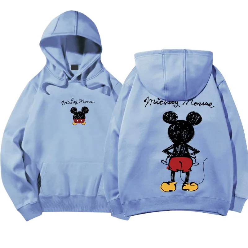

Disney Hot Sale Fashion Couple Sweatshirt Men's Hoodie Brand Print Hoodie Autumn Plush Oversize Pullover For Women