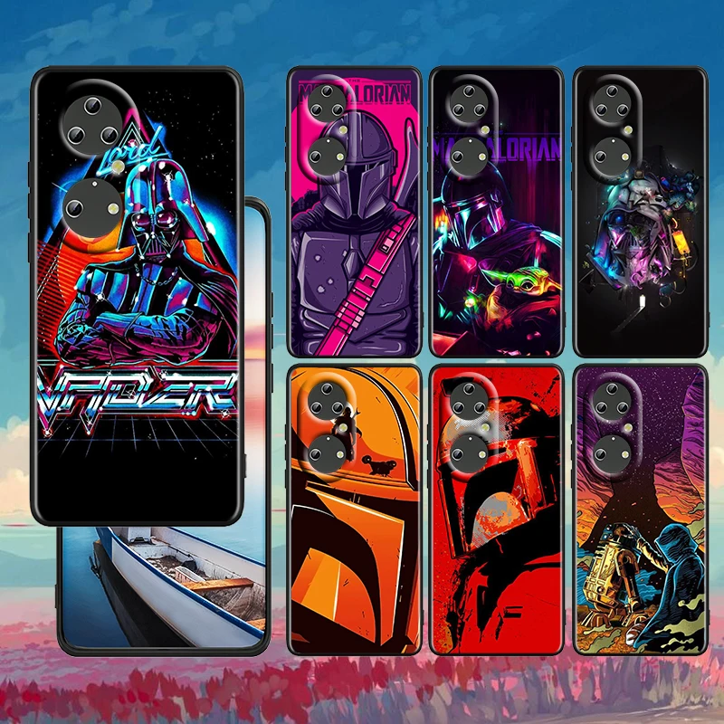 

Jedi Knight Star Wars For Huawei P50 P40 P30 P20 Lite 5G Pro Nova 5T Y9S Y9 Prime Y6 2019 Black Soft Silicone Phone Case