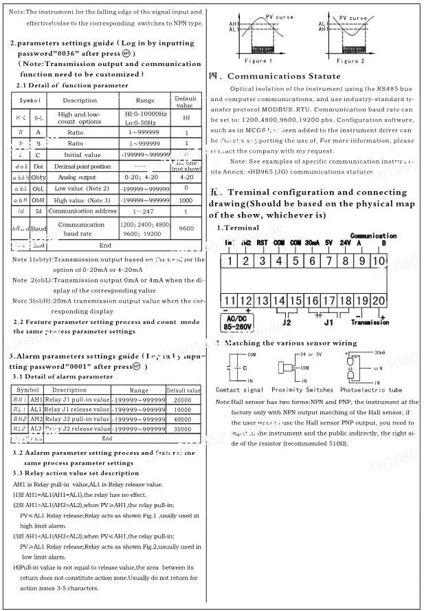 Цифровой дисплей HB965 6 для измерения длины Интеллектуальный выходной счетчик