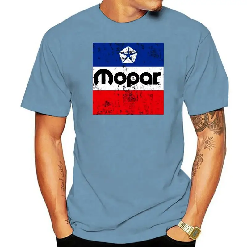 

MOPAR DISTRESSED LOGO MENS BLACK SHORT SLEEVE TEE SHIRT Comfortable t shirt Casual Short Sleeve Print tees cheap wholesale