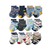 12pairs 2022 new non slip toddler socks with grip for boys girls baby infants kids anti skid cotton crew medium socks 0 5years