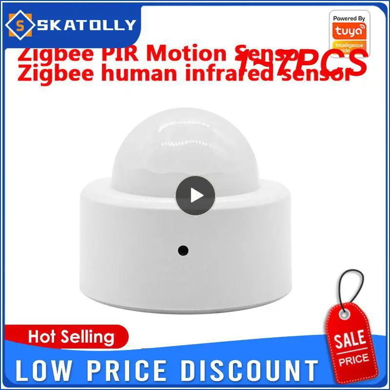 

Датчик движения Tuya Zigbee PIR, умный детектор движения человеческого тела, управление жизнью, работает с Alexa, 1-7 шт.