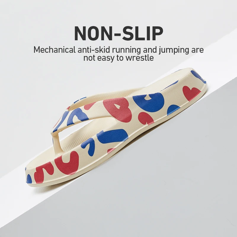 UTUNE Print EVA Thick Bottom New Flip-flops for Women Men Summer Non-slip Home Bottom Slides Bathroom Sandal Outdoor Men Shoes