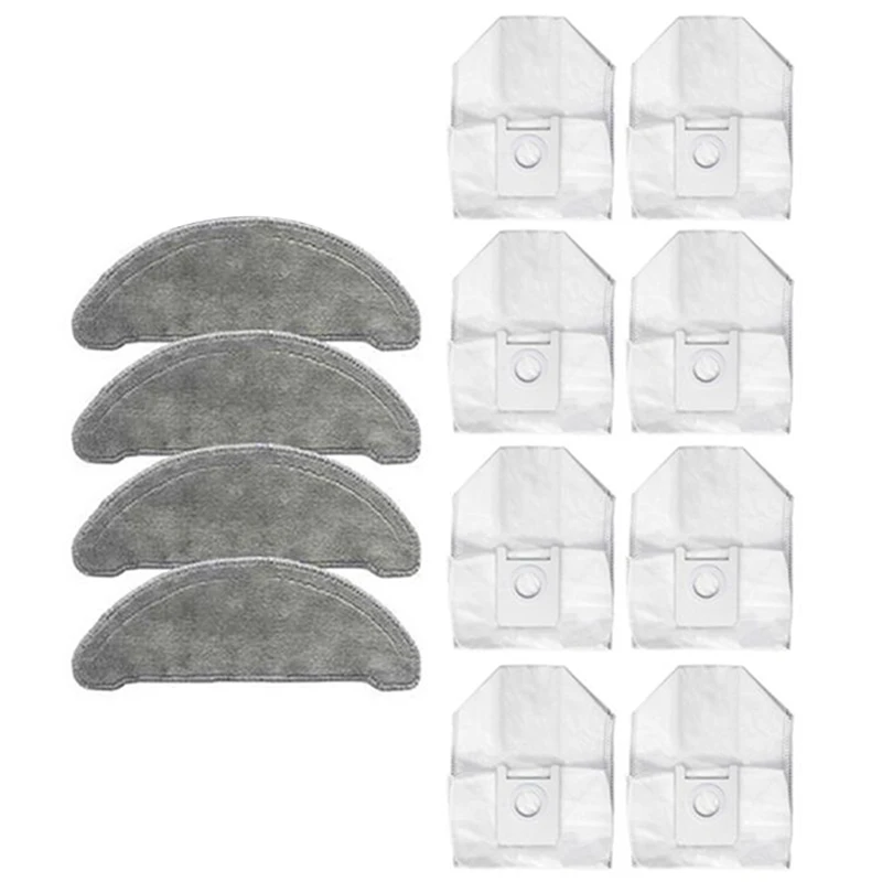 

12Pcs for Roidmi EVE Plus Robot Vacuum Cleaner Dust Bag Mop Cloth Cleaning Cloth Replacement Accessories Parts