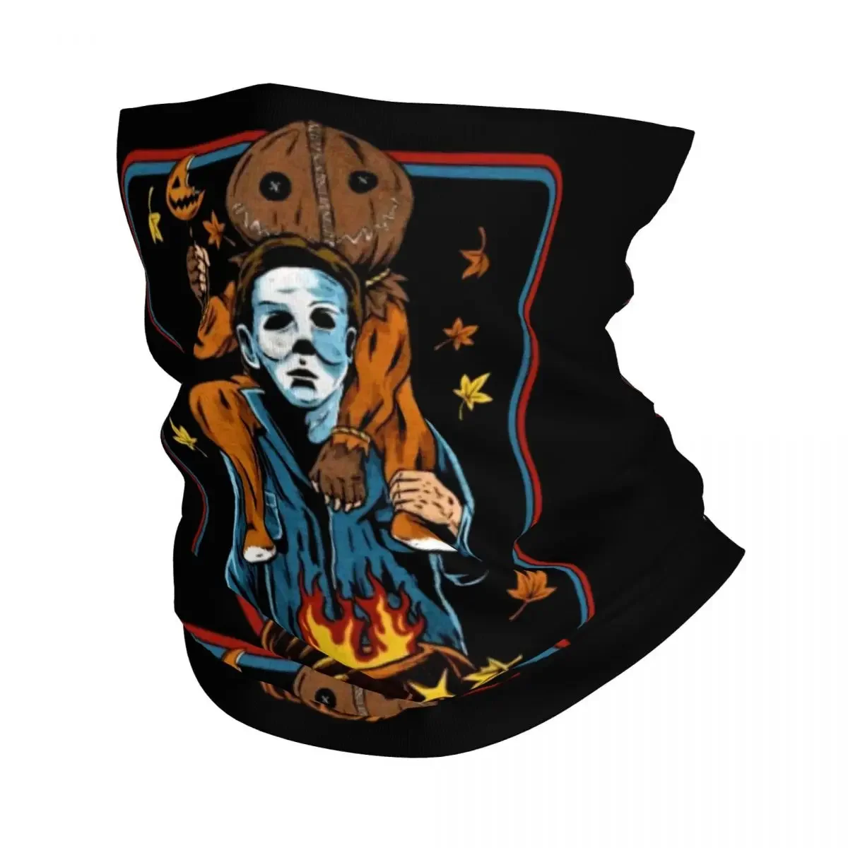 

Halloween Horror Movie Michael Myers Winter Headband Neck Warmer Men Women Hiking Running Tube Scarf Face Bandana Gaiter