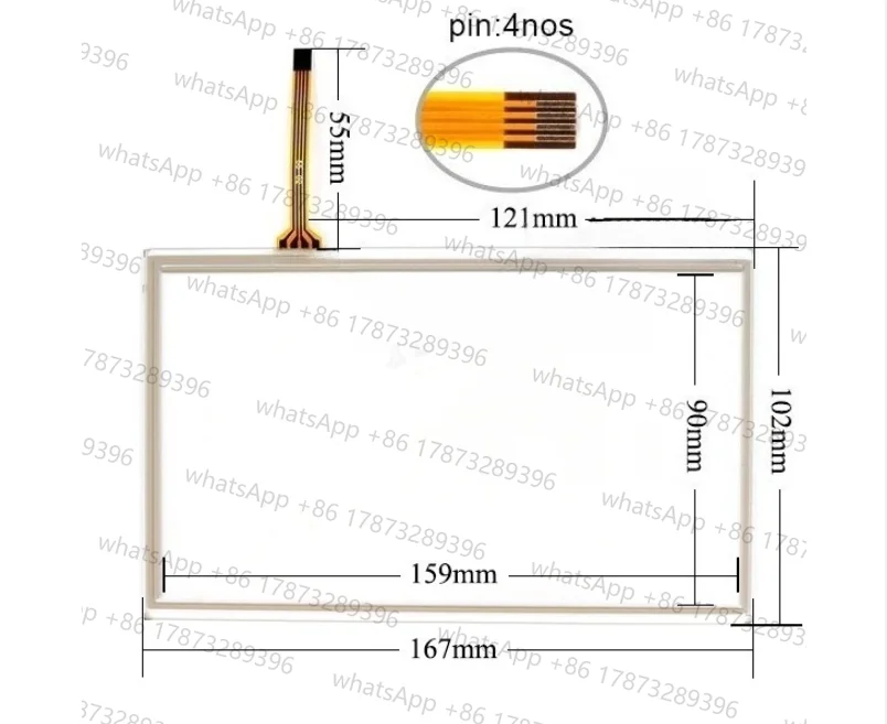 Фото TS1070S TS1070SI Стеклянная панель сенсорного экрана для FUJI Monitouch TS1070S TS1070SI Сенсорная панель и передняя накладная фольга №3