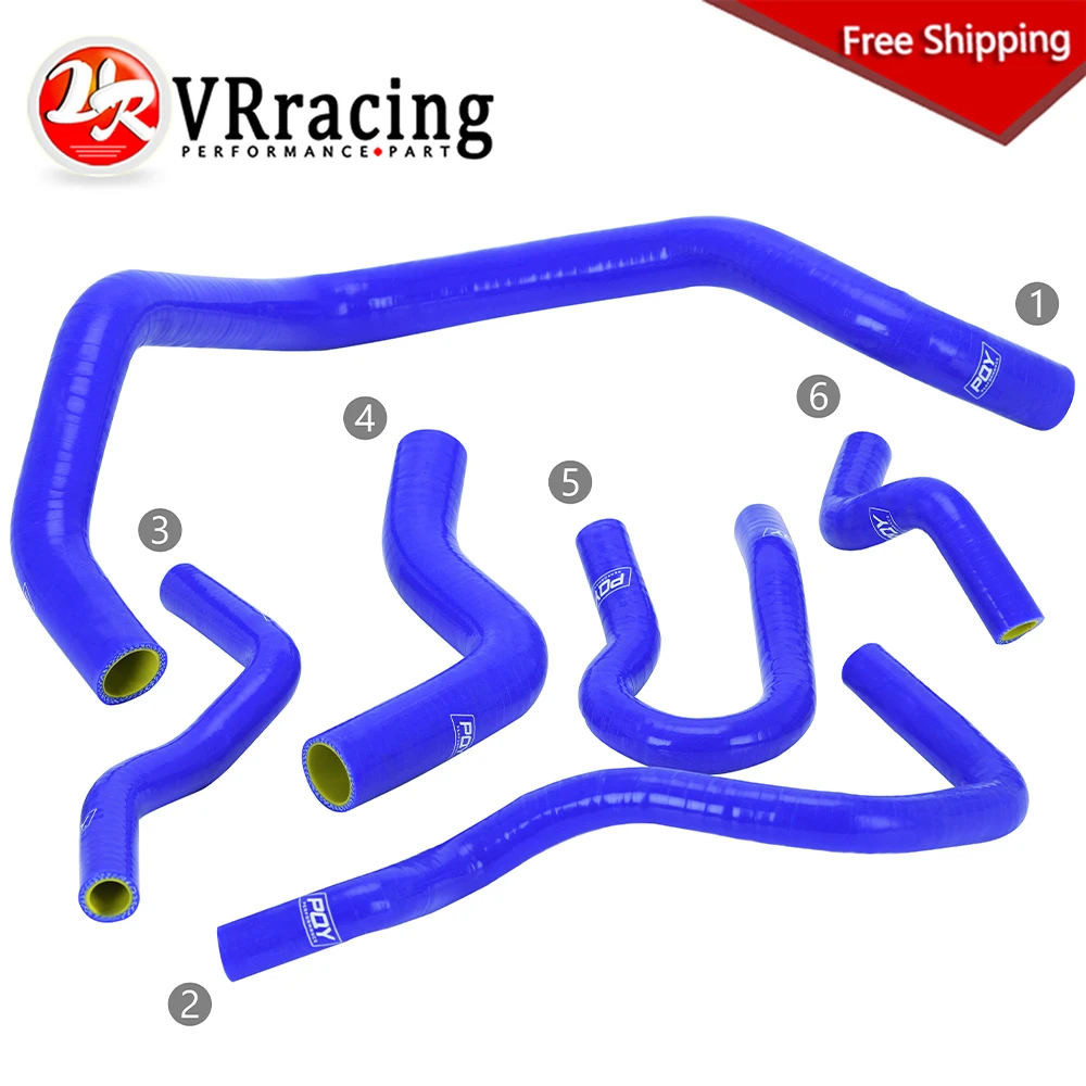 

VR - Blue комплект силиконовых шлангов радиатора для Honda Civic SOHC D15 D16 EG EK 92-00, 6 шт. с фотометрией