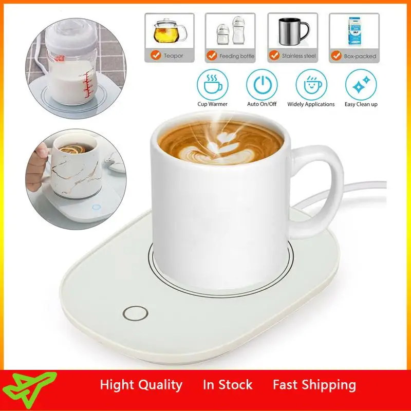 

Newest Cup Heater 220V 110V Coffee Mug Warmer Heating Coaster Smart Thermostatic Heating Tea Coffee Milk Heating Dish Pad