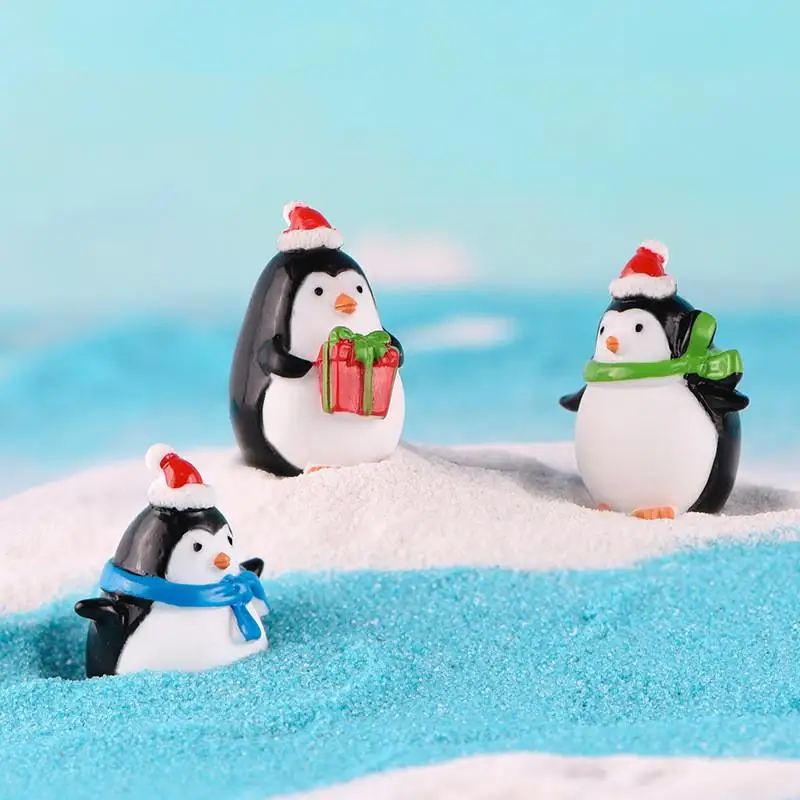 Cute Cartoon Panda Decoration Mini Animal Miniature Figurines Fairy Micro Penguins Figurine Decor Bonsai Garden Ornaments |
