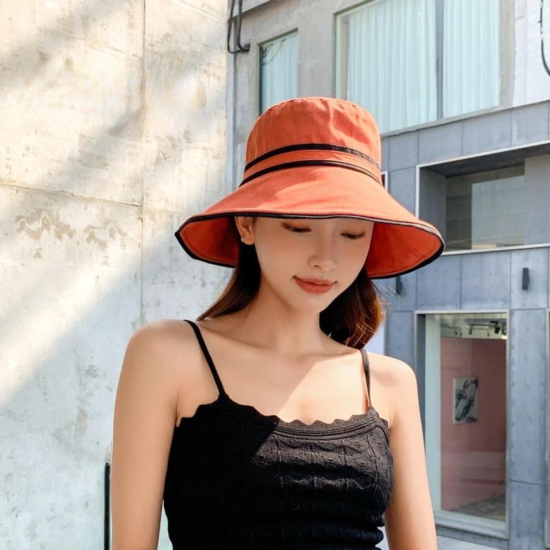 Sun Shading Hats for Women Bucket Hat Big Eaves Leisure Caps Outdoor Sports Men's Cap Fashion Man Fisherman Apparel Accessories images - 6