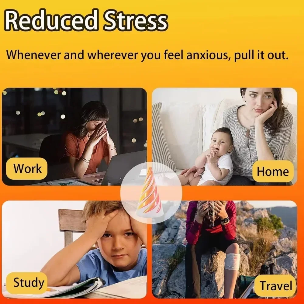 3D печатный спиральный винт вращающиеся игрушки инструмент для снижения стресса