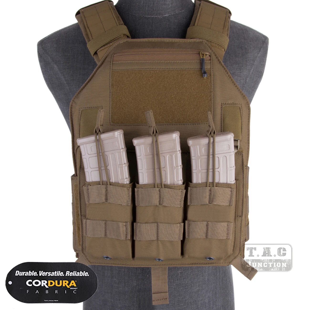 

Emersongear Tactical LBX-4020 A2 Armatus II Slick Plate Carrier Adjustable Vest Coyote Brown