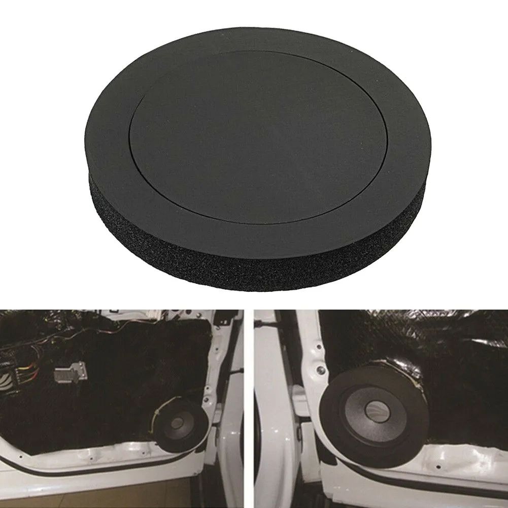 1Pcs 6.5 Inch Car Speaker Ring Bass Door Trim Sound Insulation Cotton Access Audio Speakers Sound Self Adhesive Insulation Ring