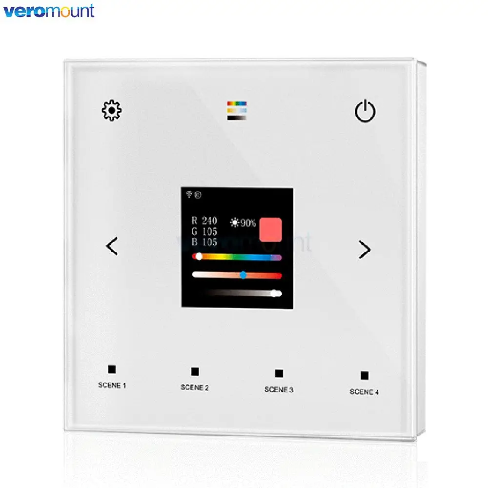 Skydance TPS-D-WT 100-240 В переменного тока Wi-Fi и RF настенная сенсорная панель DALI управление