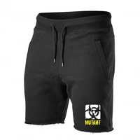 black running shorts men cotton bermuda gym fitness training bodybuilding short pants male jogging workout crossfit bottoms