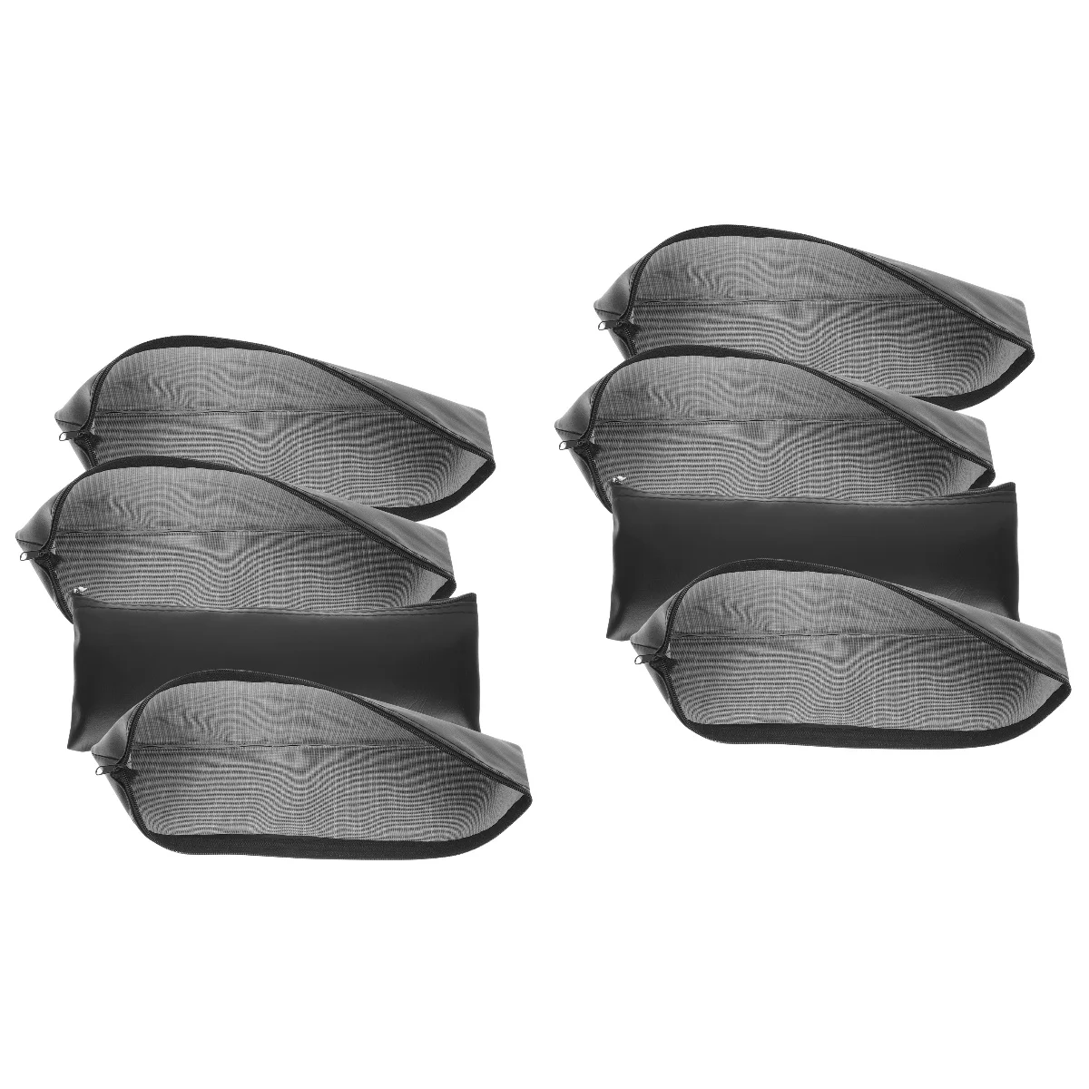 

8 pcs Creative Portable Premium Zipper Design Multi-use Mic Storage Wear-resistant Mic Pouch for Protection