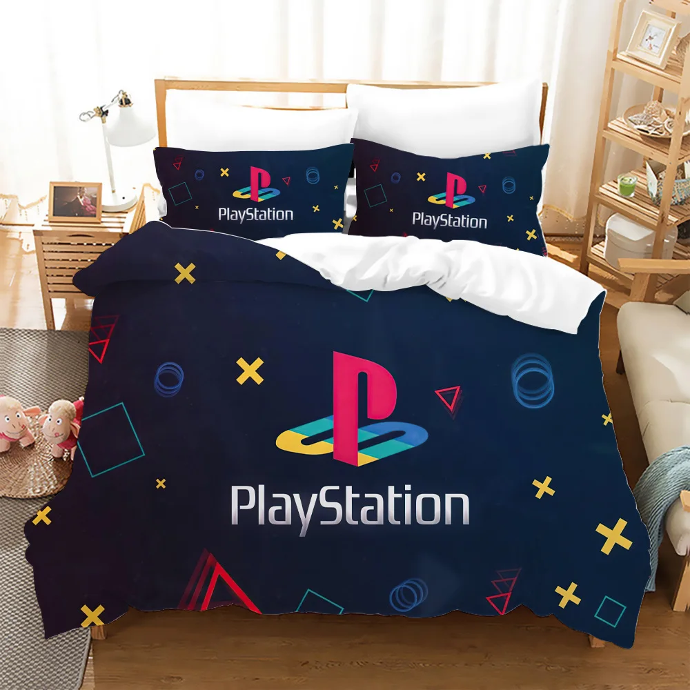 

High Quality Duvet Cover Game Theme Quilt/Comforter Cover Gamepad Bedding Set 2/3pcs Queen King Size Boy Four Seasons Bedclothes