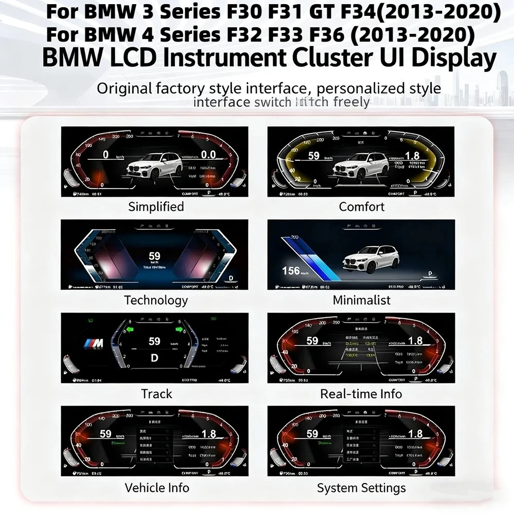 

Новая приборная панель кластера для BMW F30/F31 GT-F34 F32/F33/F36 3/4 серии, спидометр, цифровой прибор, ЖК-панель прибора